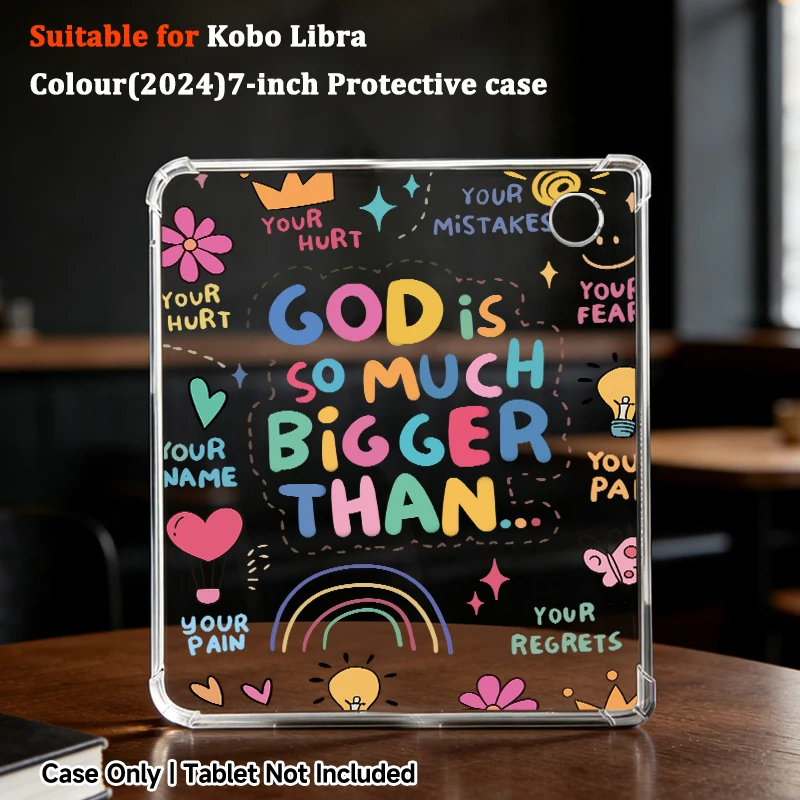 Slim transparent Kindle/Kobo case For 2024 Kobo Libra/Clara,Kindle Paperwhite12/5,10th/11th，Light protective cover for reading.