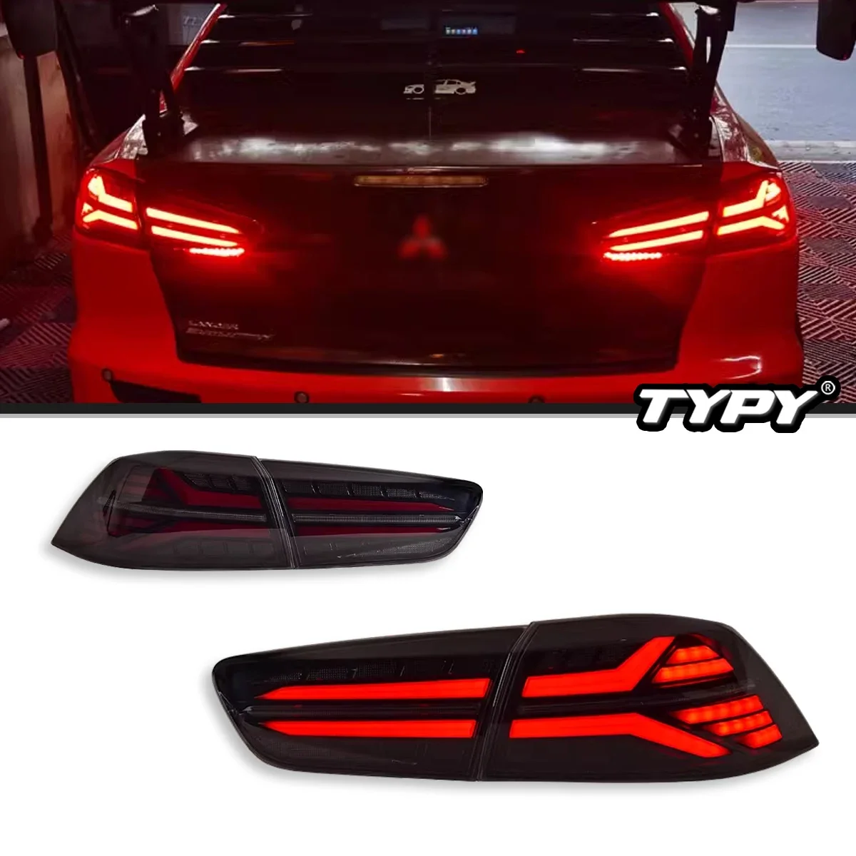 

Автомобильные фары TYPY для Mitsubishi Lancer EX, задний фонарь 2009-2016, светодиодный задний фонарь для проектора, дневные ходовые огни, автомобильные аксессуары