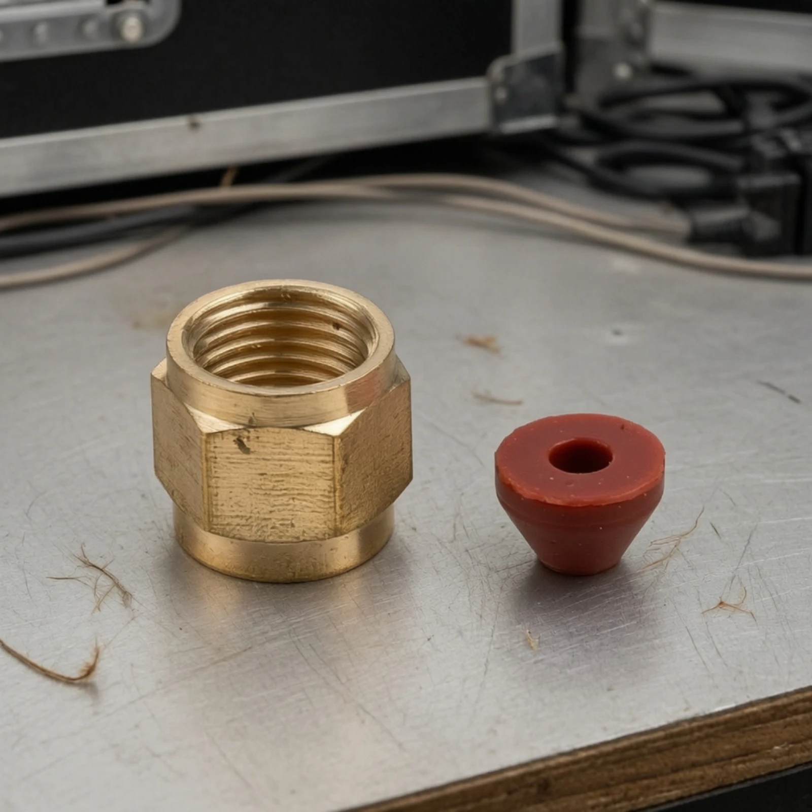 Smoke Machine Nozzle Threaded Fog Machine Nozzle Fitting Hexagonal Accessory Compact for Technicians, Equipment Maintenance