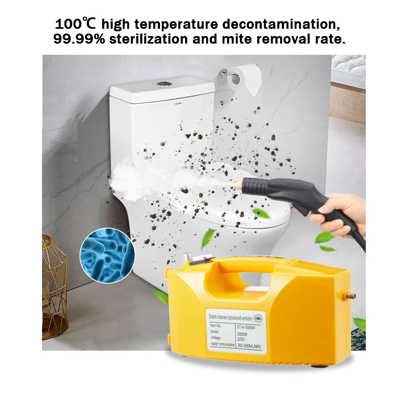 Limpadores a vapor para estofados de forno de cozinha de carro portátil para casa multiuso Vaporizador de alta temperatura e alta pressão