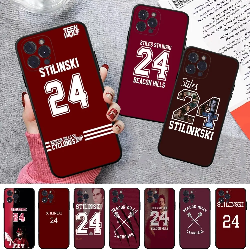 Teen Wolf Stiles Stilinski 24 Phone Case For IPhone 16 15 14 11 12 13 Mini Pro XS Max Cover 6 7 8 Plus X Funda Shell