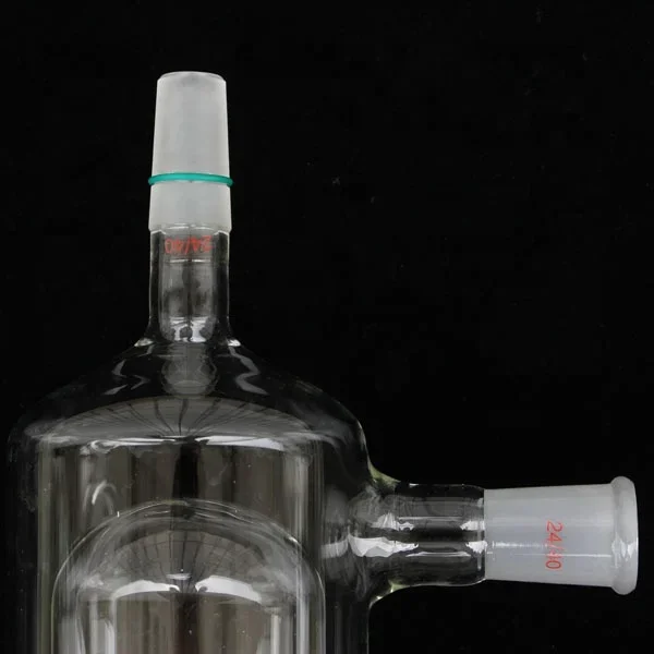 2026 Lab Glass Vacuum Dry Ice Cold Trap 2L With O Ring O.D 100mm Joints 24/40 Inner Round Shape, Glass Cold Trap