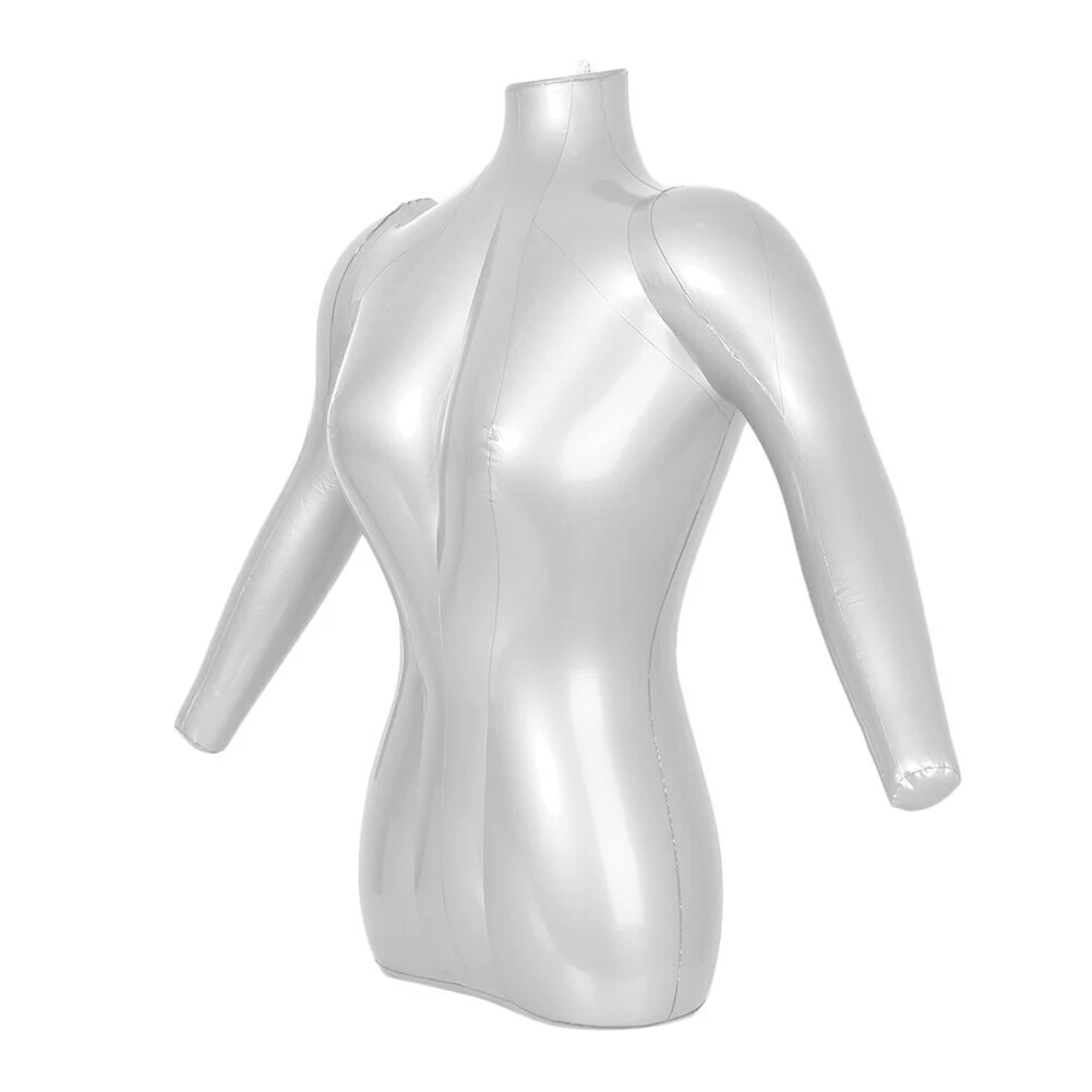 PVC Inflatable Mannequin 1009 Accessories Top Torso Model Arm Clothes Model Diplay Exhibit Flexible Ladies Mannequin
