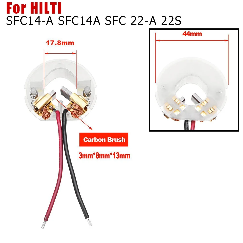 Sostituzione delle spazzole di carbone del supporto della spazzola di carbone 1PC per HILTI SFC14-A SFC 22-A 22A accessori per elettroutensili professionali