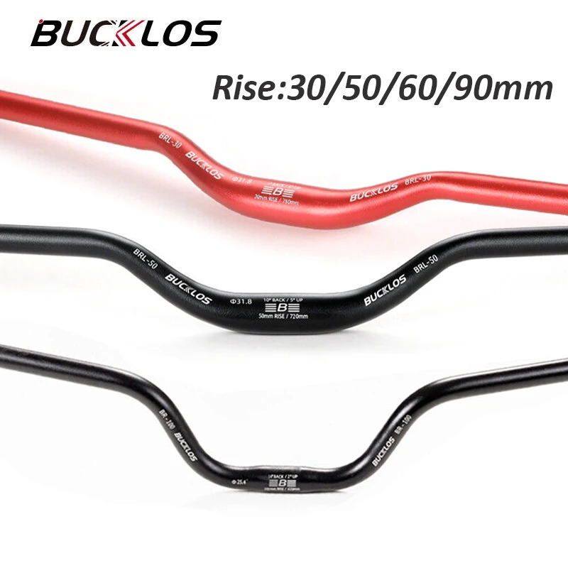 Bicycle Handlebar 31.8mm MTB Handlebar Rise 90mm Swallow Mountain Bike Bar 25.4mm BMX Super Light Aluminum Handle Bar 720/780mm