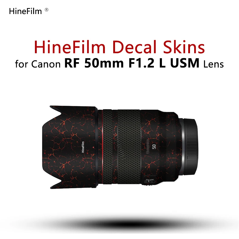 

Hinefilm Skin for Canon RF50 F1.2 Lens Sticker 50 F1.2 Lens Skin RF50 1.2 Lens Wrap Cover RF 50mm f1.2 L USM Sticker RF50F1.2