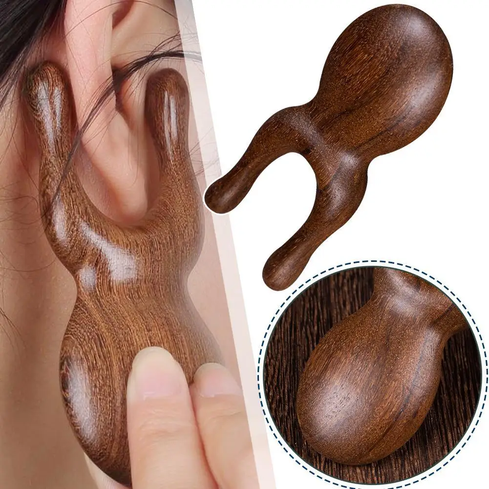 

Natural Wooden Nose Massager - Promote Blood Circulation, Point Therapy, And Gua Sha Board For Facial Care Skin Care Tool