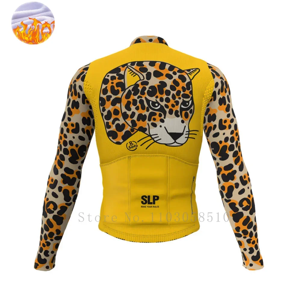 

Slopline Hot Selling Winter Long Sleeve Cycling Jerseys Bike Tops For Men Thermal Fleece Bicycle Shirts Pro Team Racing Clothing