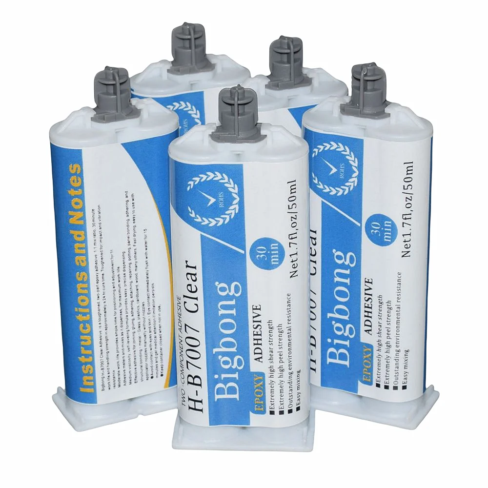 

5pc 1:1 Epoxy Resin Adhesives Glue Strong Structural Adhesives 50ml AB Liquid Glues for Plastic Metal Ceramic Wood Glass Bonding