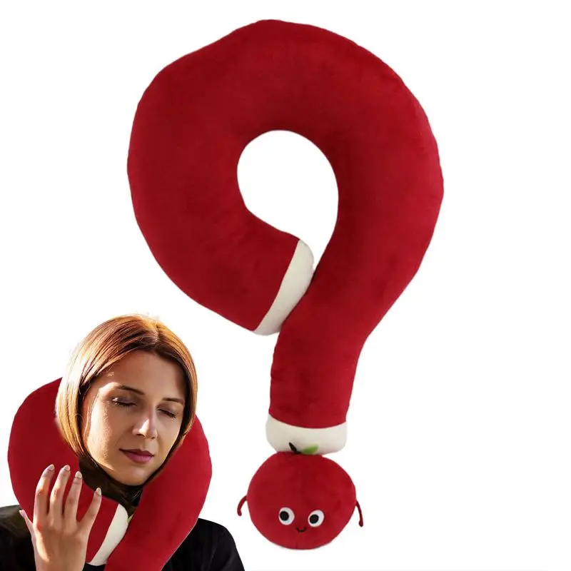 Funny Head Support Pillow Unique Question Mark Shape Neck Pillow Soft And Comfortable Plushies Pillow Toy Travel Pillow For