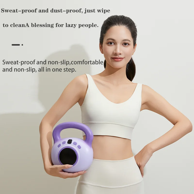 Compact Smart Electric Kettlebell Offering 9 Workout Modes and 35 Resistance Levels for Space Saving Home Workouts