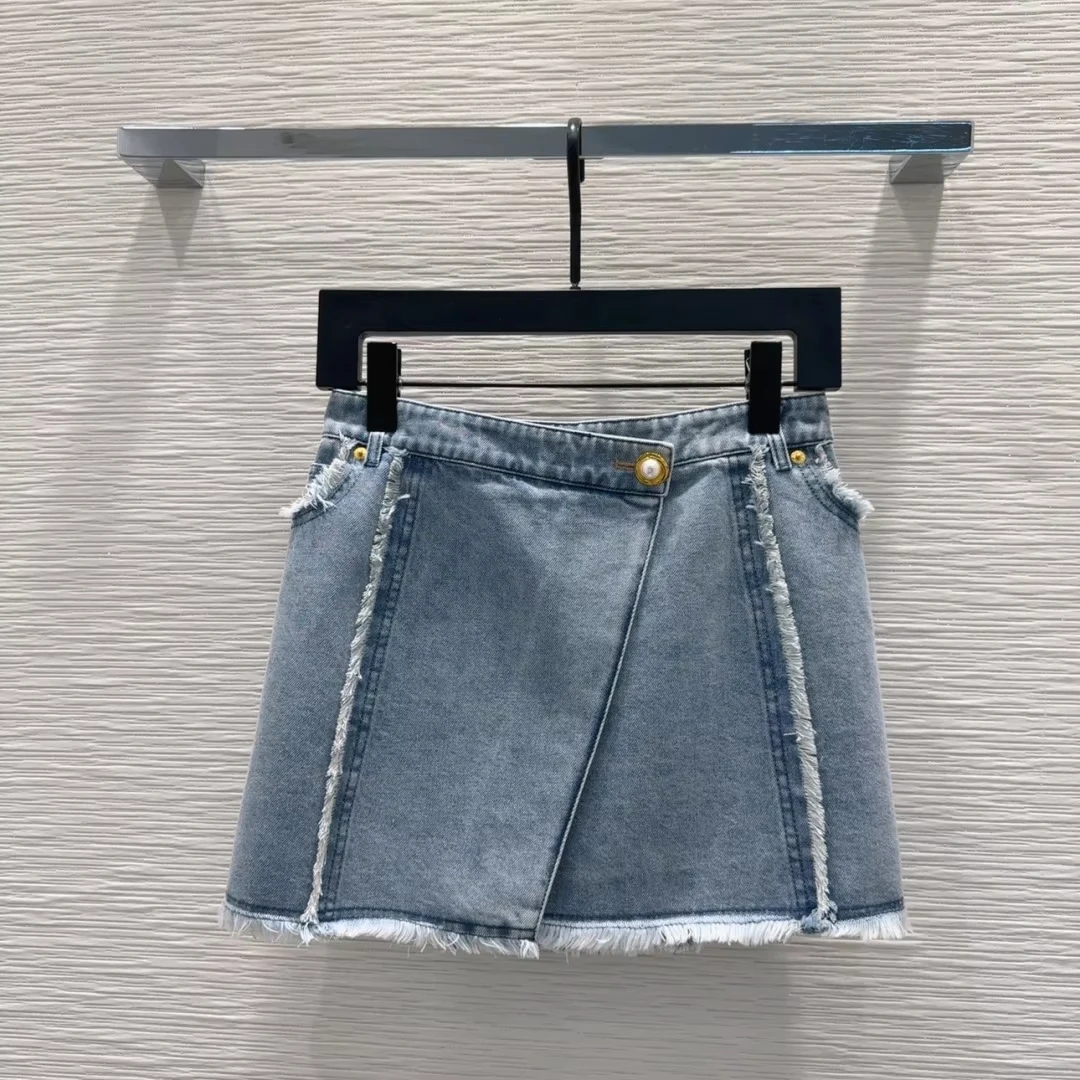 

Designer Brand 2025 New Laundry Denim Cotton Half Skirt