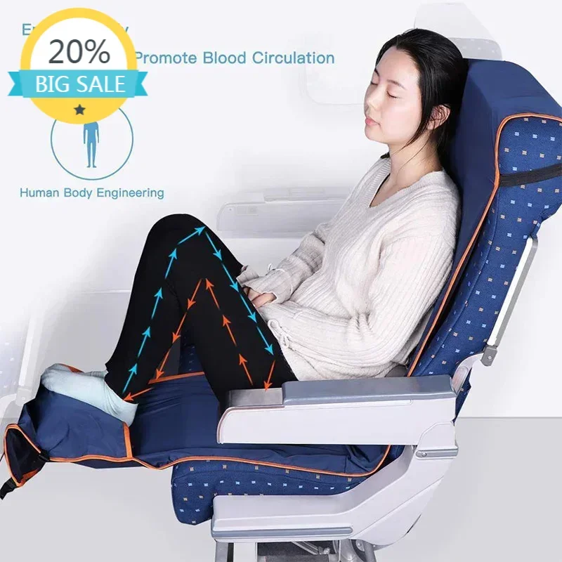 

Adjustable Footrest Hammock Train Airplane Travel Sleeping Bed Camping Car Air Accessories Baby Adults Portable Car Mattress