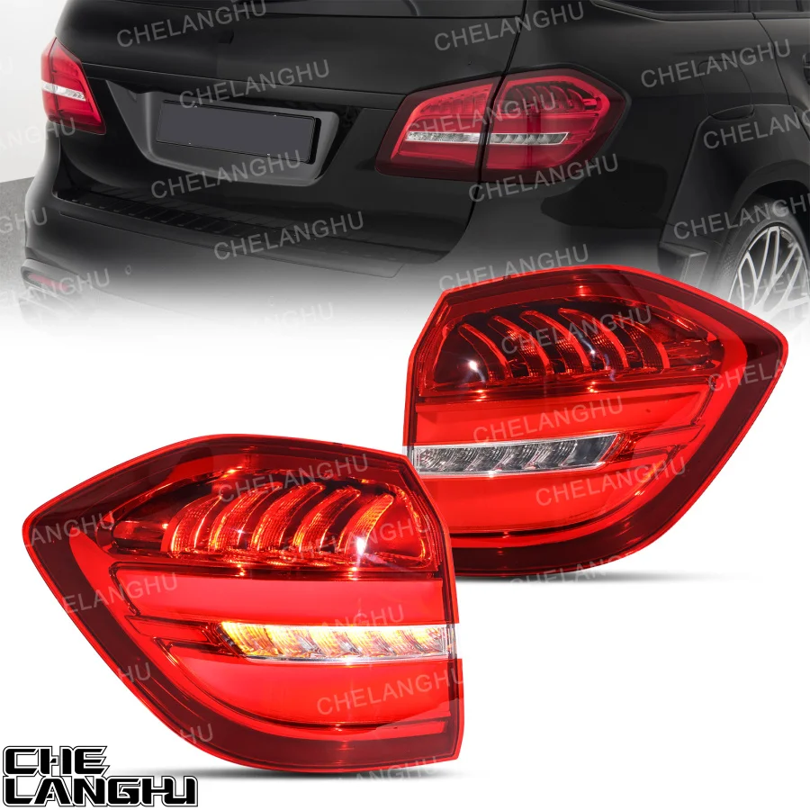 لبنز GLS X166 GLS 350d GLS400 GLS500 AMG GLS 63 2015 2016 2017 2018 2019 سيارة LED الجانب الخارجي الذيل ضوء الخلفية وقف مصباح