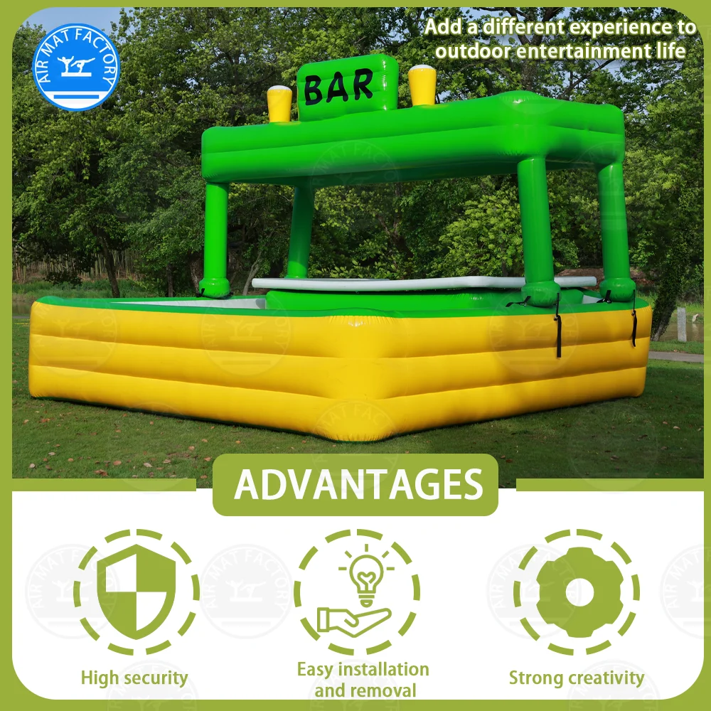 

Новый дизайн 2025! Летний надувной бассейн-бар, надувной спа-бар, плавающая палатка для бассейна, подходящая для вечеринок на заднем дворе, встреч