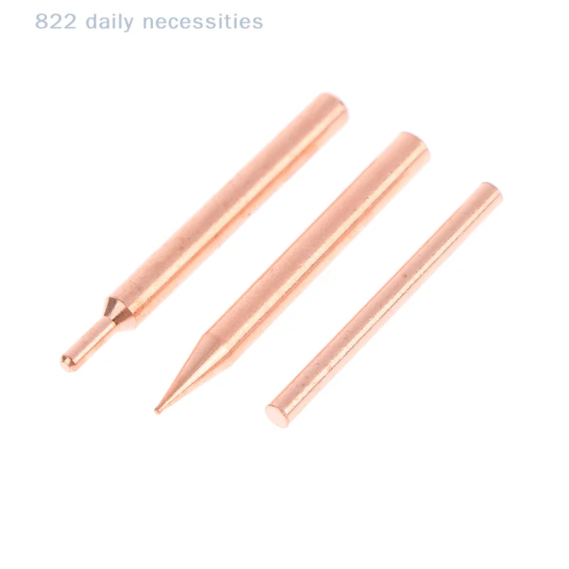 5/10Pcs 18650 Handheld Spot Tips Welder Electrode Head For Small Lithium Battery Spot Welder Pen Purple Copper Spot Welding Need