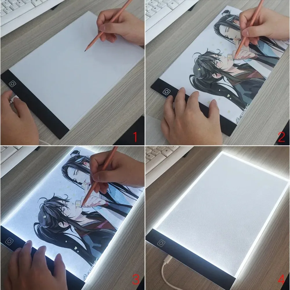 Tablero de copia de dibujo A4/A5, almohadilla de pintura de animación regulable de 3 niveles ajustable, juguetes educativos, almohadilla de luz Led creativa, nuevo