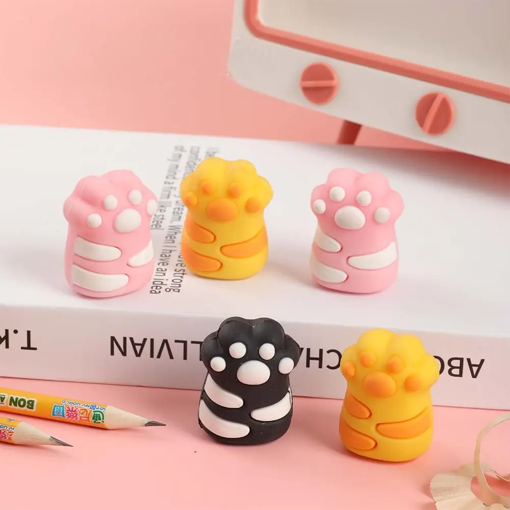 Cat Paw Shaped Manual Pencil Sharpener Single Hole Drawing Pencil Cutting Tools Sketching Writing Pencil Cutter Stationery