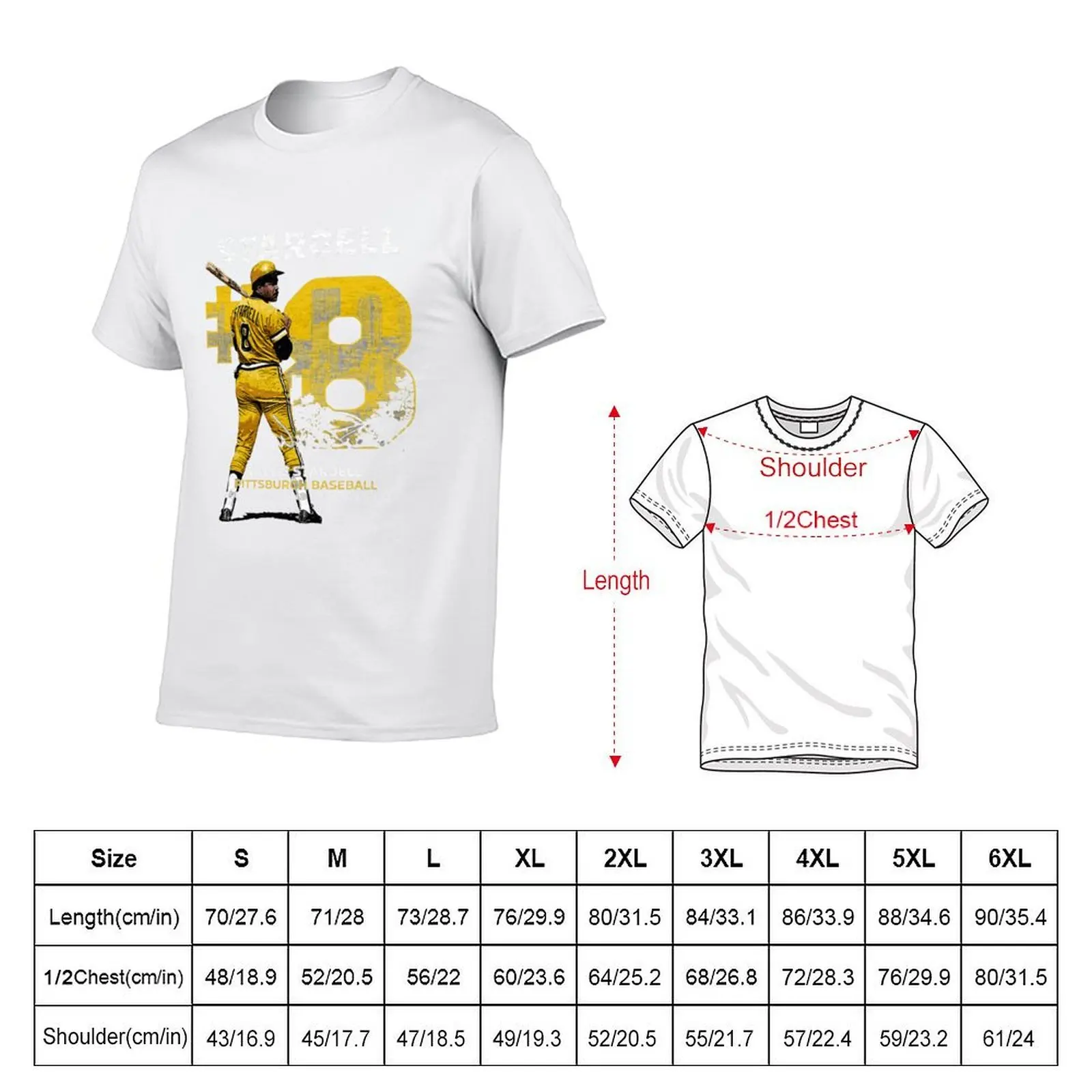 Willie Stargell Throwback Number T-Shirt designer shirts clothes men t shirts