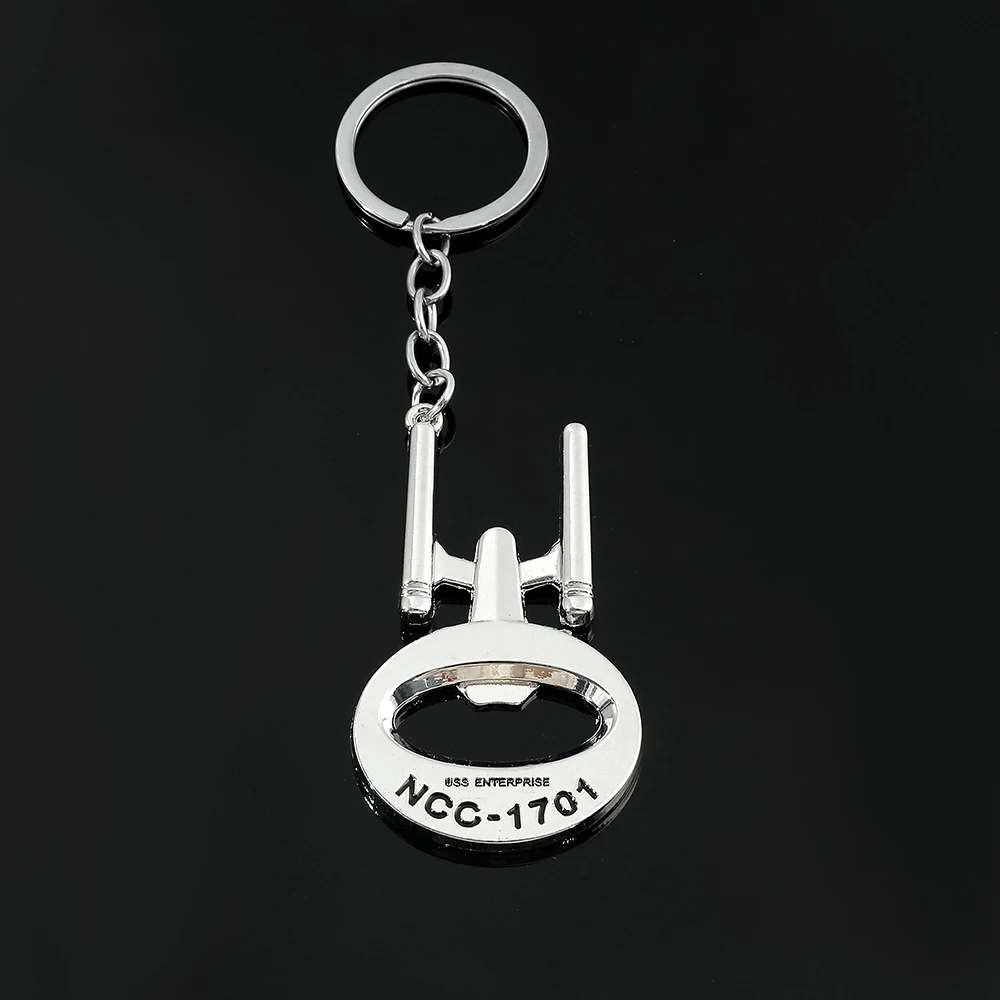 

Movie Starship NCC-1701 Keychain Trek Pendant Keyrings Decoration For Movie Fans Accessories Gifts