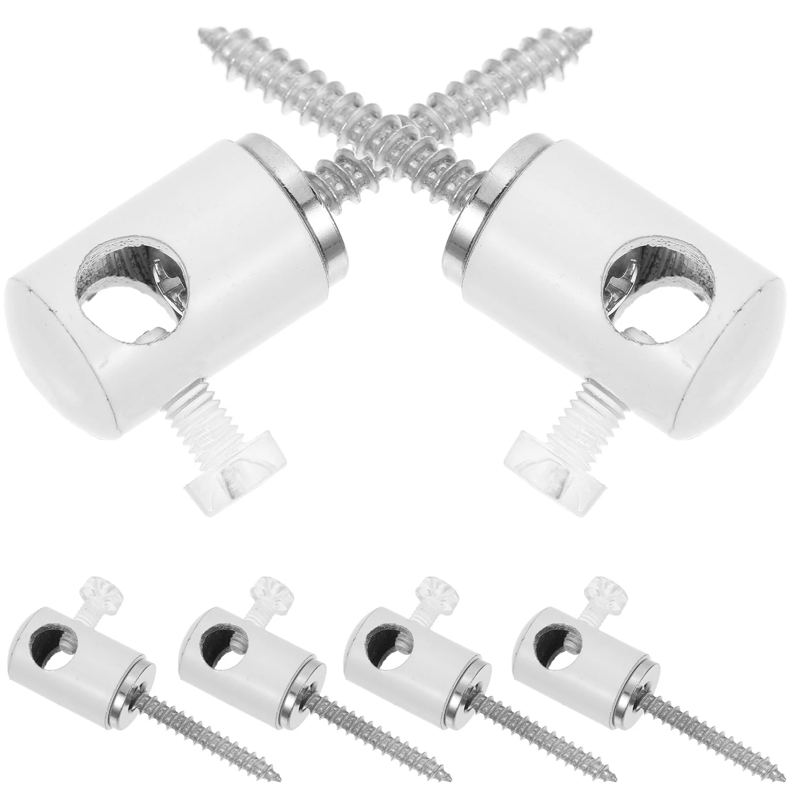 

6 White Ceiling Hooks for Pendant Light Hanging Hardware Swag Hook DIY Decorative Accessories Anti Rust Metal Craft
