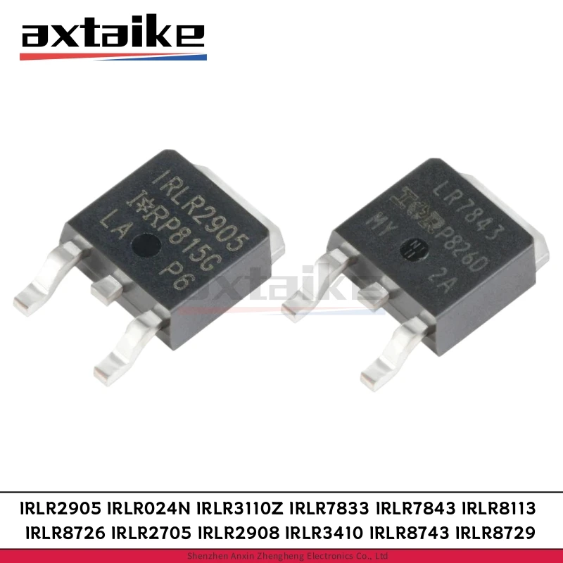 

10PCS IRLR2905 LR2905 IRLR024N IRLR3110Z IRLR7833 IRLR7843 IRLR8113 IRLR8726 IRLR2705 IRLR2908 IRLR3410 IRLR8743 IRLR8729 MOSFET