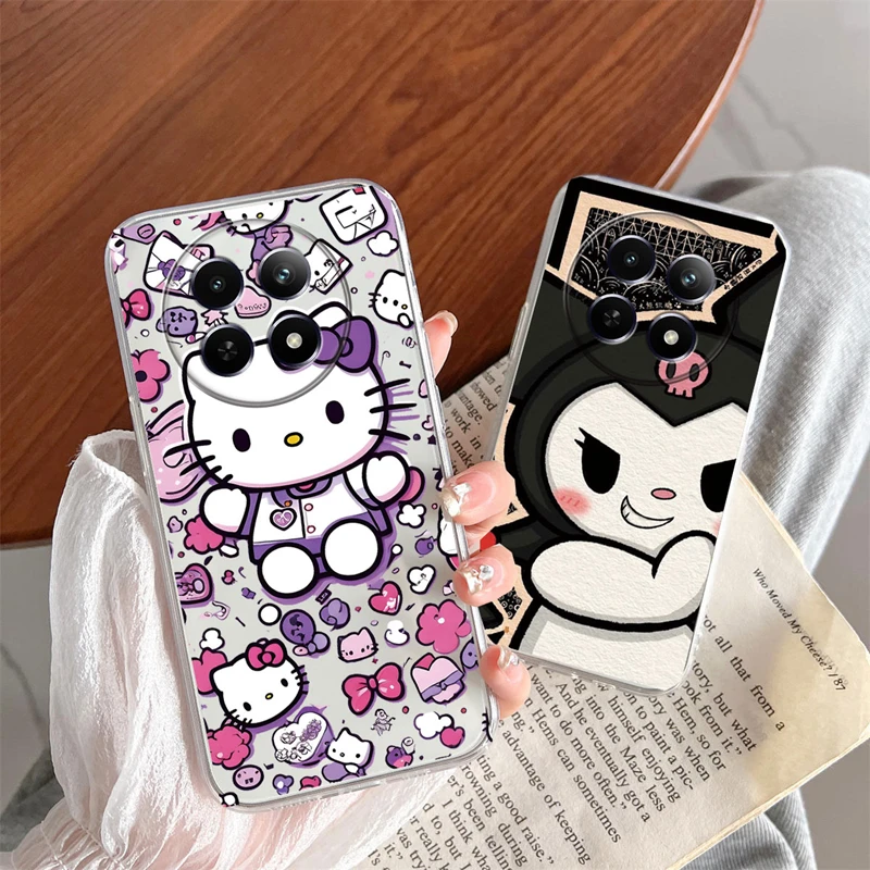 Kuromi Hello Kitty Cinnamoroll Phone Case For Realme 13 12 Pro C65 C30 C30S C35 C25 C12 C25Y Narzo 50A Pirme 8i Clear Back Cover