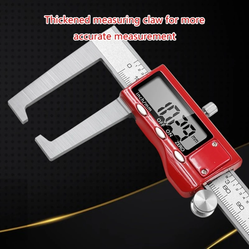 Imagem -04 - Ferramenta de Medição Inoxidável 0150 mm Disco de Freio Digital Rotor Caliper Polegada mm Conversão Lcd Eletrônico Caliper Micrômetro