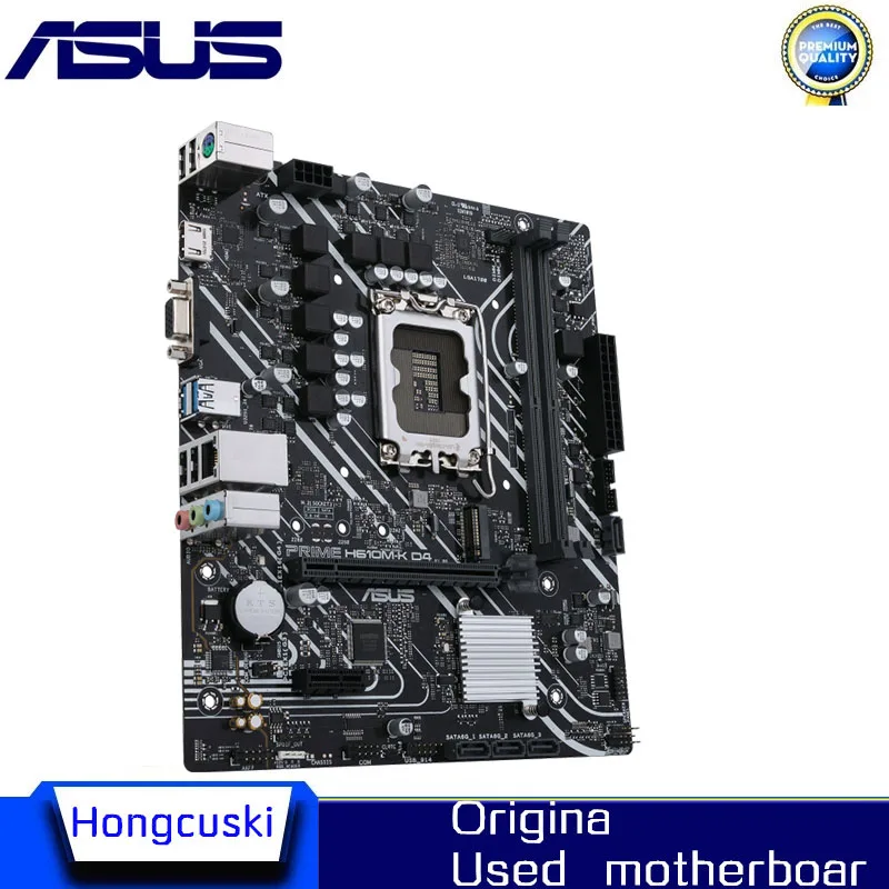 Used For ASUS PRIME H610M-K D4 LGA 1700 DDR4 Motherboard H610M H610 Supports CPU i5 12400f i3 12100f 12700f