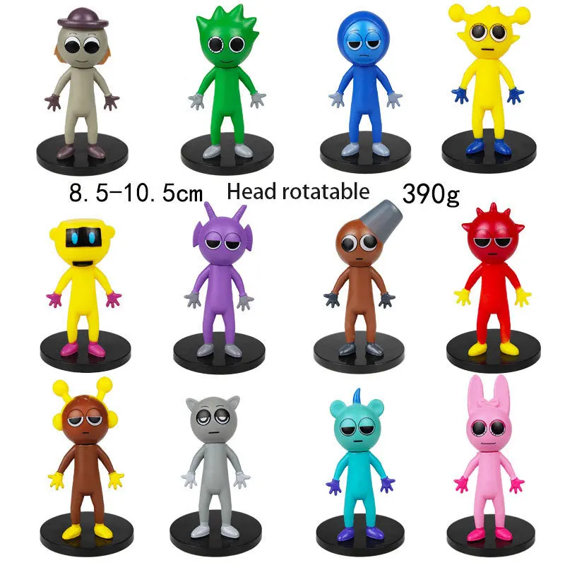 Sprunki Figures Incredibox Sprunki Toy Sprunki Figurines Oren Wenda Jevin Figure Set Pvc Model Ornament Birthday Christmas Gift