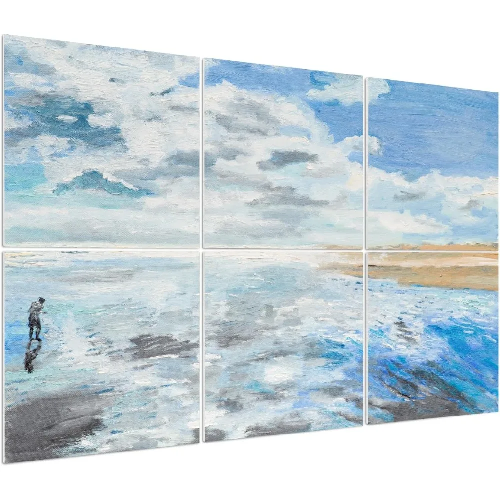 

Art Acoustic Panels, 72 "x48" Sound Absorbing Panels 6 Pack, Sound proofing Wall Panels for Home Studio, Office,