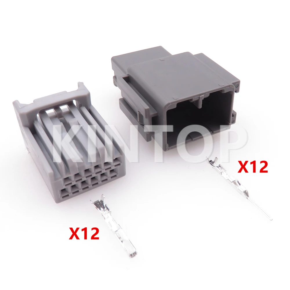 1 Set 12 Pins Auto AC Assembly Plastic Housing Connector with Wires Car Host Instrument Wire Socket MX34012SF1 MX34012PF1