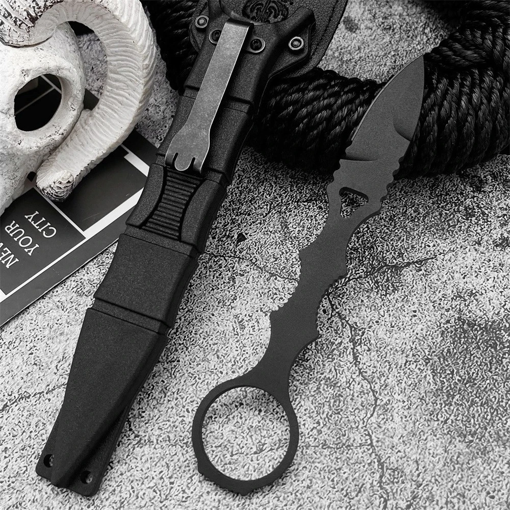 

Lightweight Outdoor Straight Knife 440C Fixed Blade Knife and Sheath Portable Safety Cutting EDC Tool for Camping Hiking Fishing