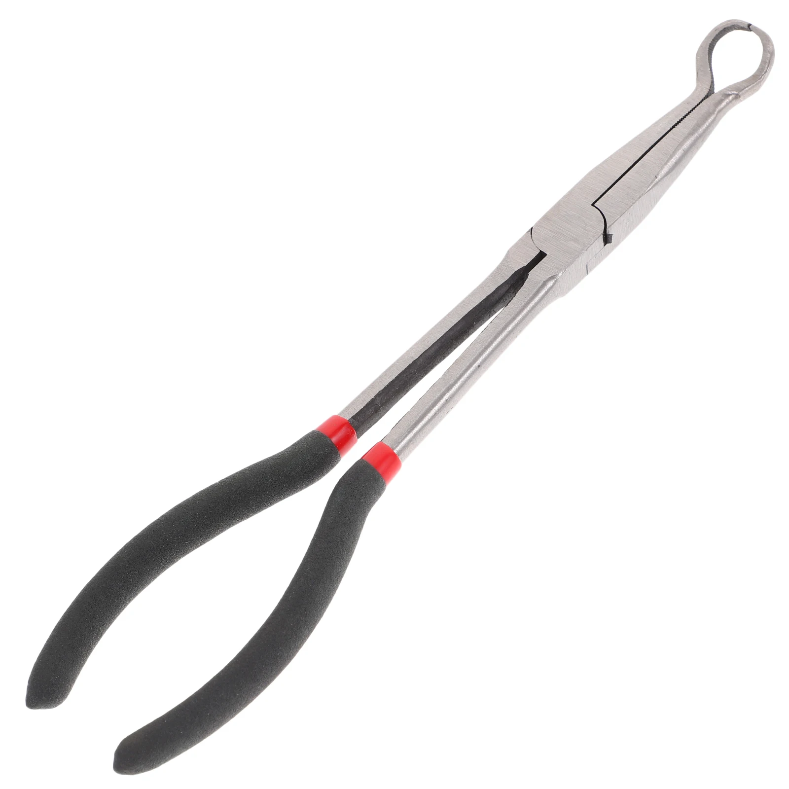 

1pc Professional Extended Plier Long Nose Tool Repair Cable Black Manual Wiring Pliers Automotive Clamp Durable Sturdy Rubber