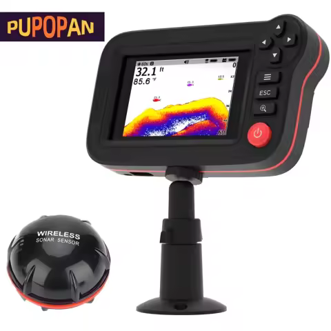 PUPOPAN Smart Fish Finder - Portable Fish Finder and Depth Finder For Recreational Fishing product image