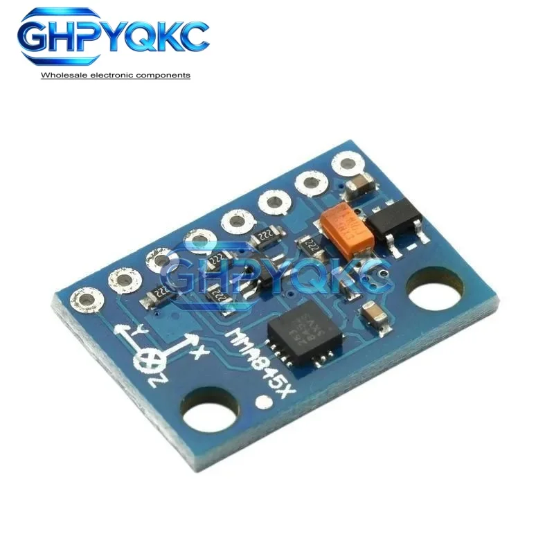 GHPYQKC GY-45 MMA8452 Module Digital Triaxial Accelerometer High-precision Inclination Module