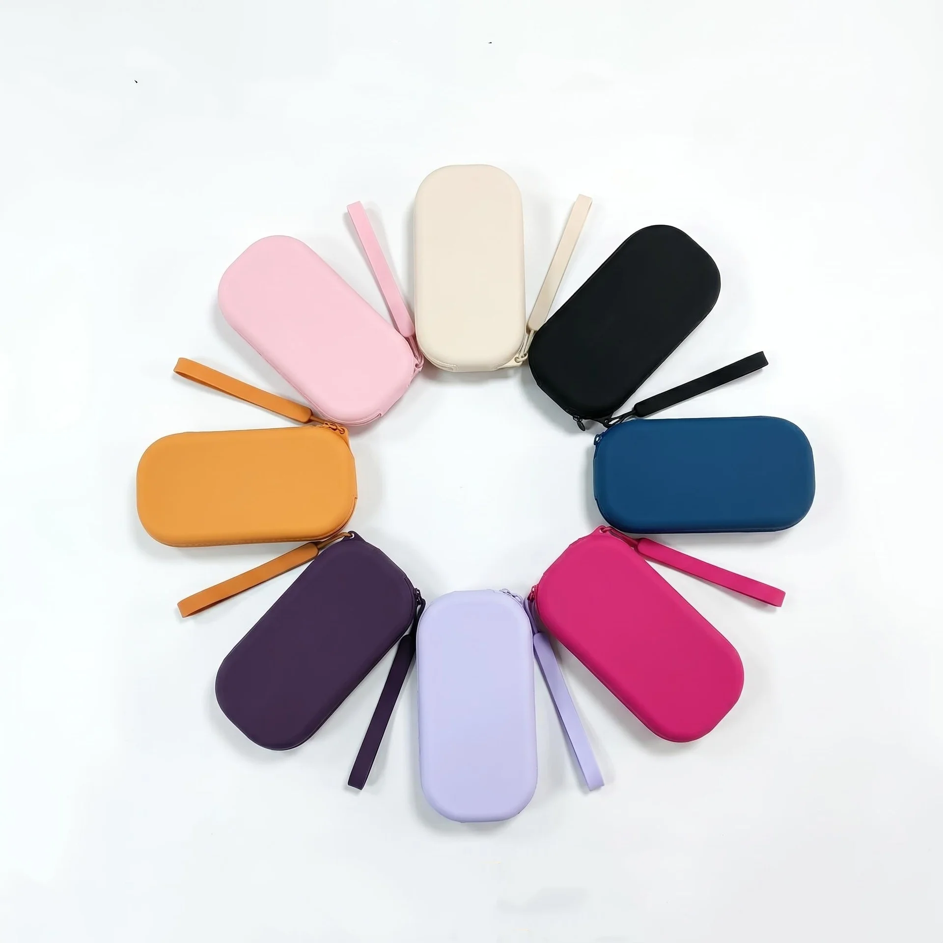 Makeup Bag Silicone Zipper Pouch Lipstick Pouch Candy Color Toiletry Bag For Travel Gifts Organizer