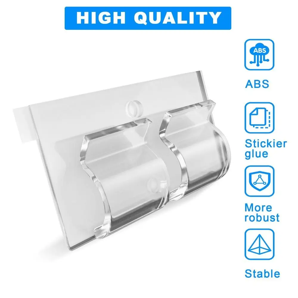 

10 шт., держатель для проволоки, бесшовный клейкий крючок с клейкими полосками, прозрачные бесследные крючки, прочные липкие зажимы для гирлянд