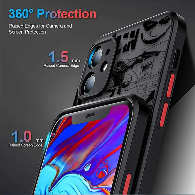 Luxury Batman-Superman-Joker Matte Phone Case for Samsung Galaxy S24 S23 S22 S21 S20 FE Ultra S10 Plus Note 10Plus 20Ultra Funda