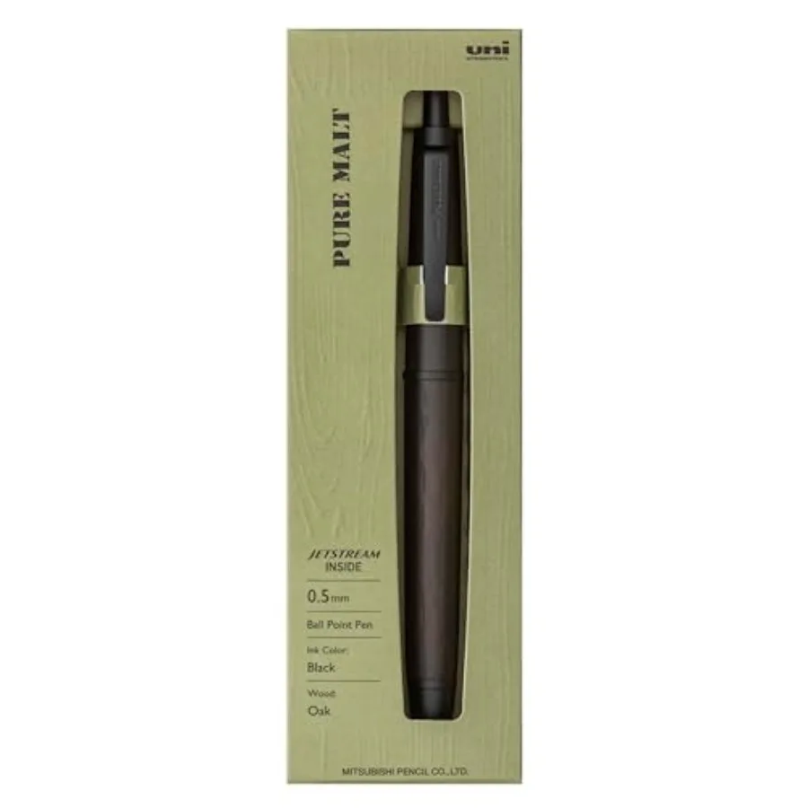 

Ручка Uni Pure Malt Jetstream Inside Single, шариковая, 0.5 мм, тонкий наконечник, черные чернила на масляной основе, SXNPM05.22