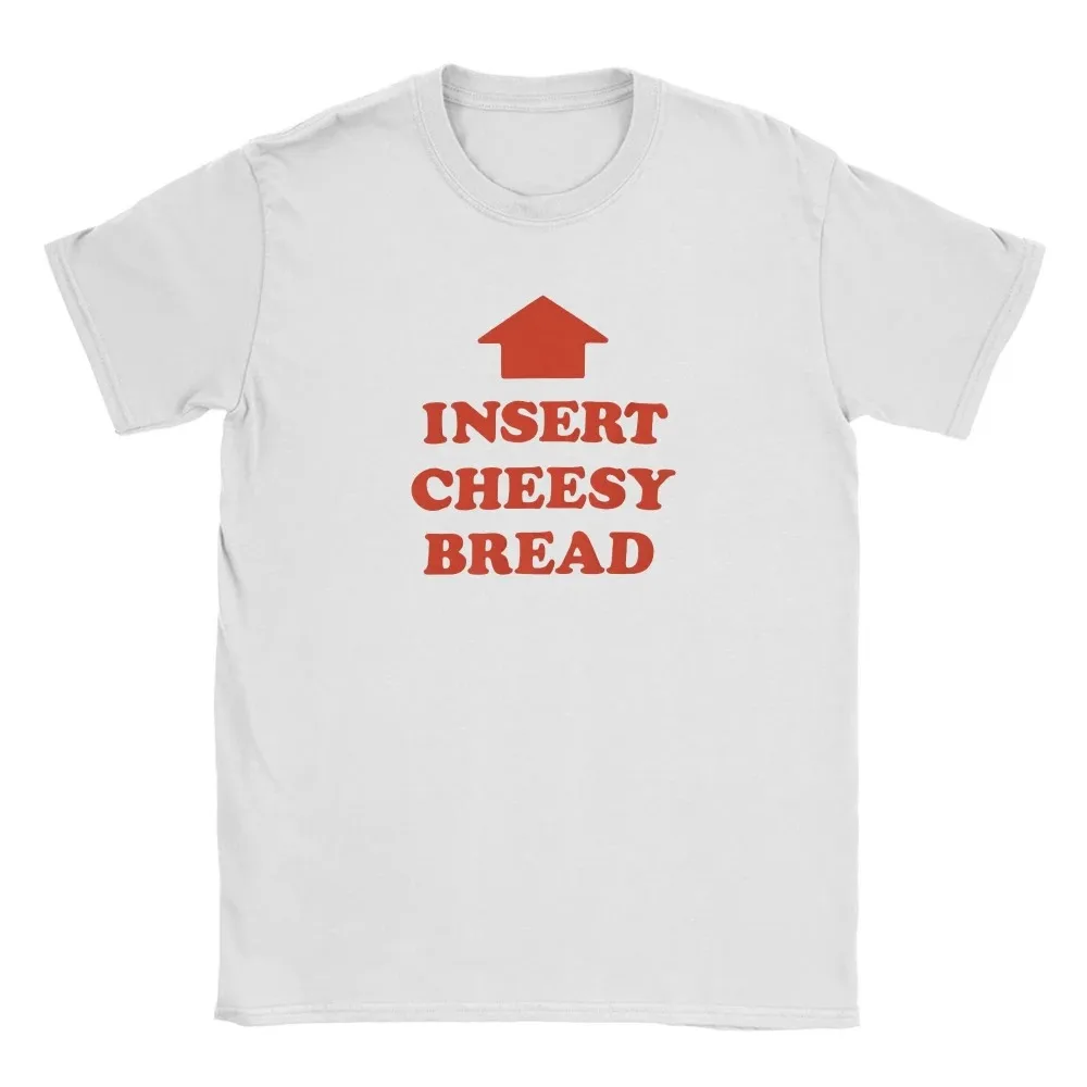 Cheese Bread Funny Meme Printed T-Shirt, Summer Pure Cotton Short Sleeve, Vintage Casual Funny Streetwear Tops T-shirt
