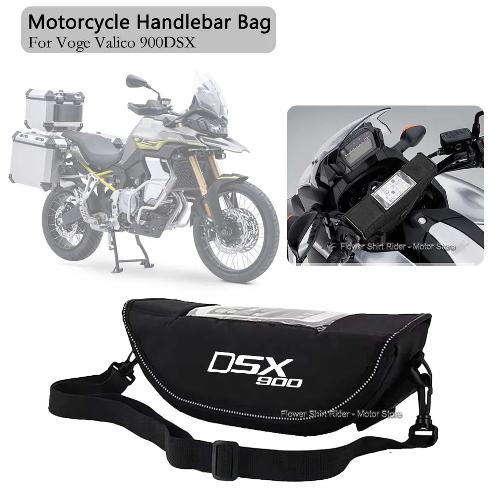 

For VOGE DSX 900 2024 Motorcycle Waterproof and Dustproof Handlebar Storage Bag Shock-proof Motorcycle Handlebar Travel Bag