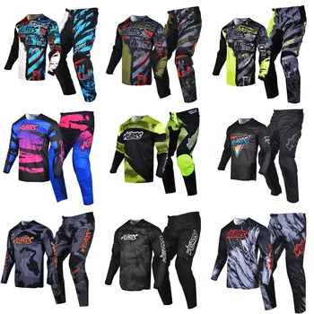 MX Combo Motocross Jersey Pants Downhill Cycling Gear Set Outfit Willbros Enduro Off-road Team Mountain Bike ATV UTV Men&#x27;s Kits