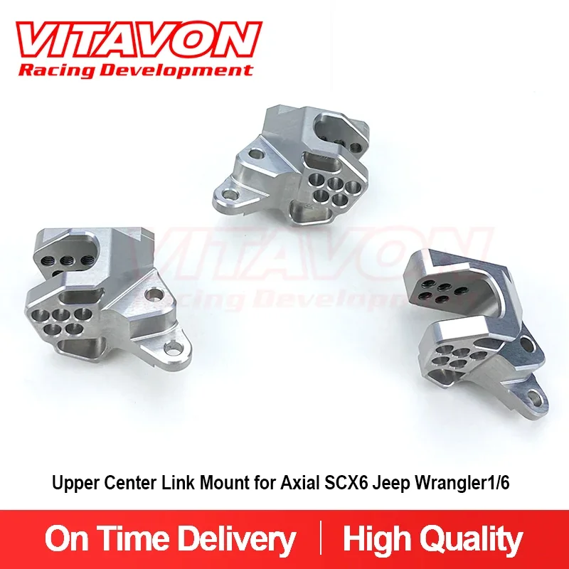 VITAVON CNC Alu Upper Center Link Mount for Axial SCX6 Jeep Wrangler 1/6