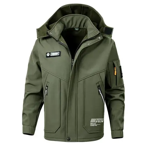 New Winter Velvet Thickened Jacket Suit for Men and Women Windproof and Water-proof Outdoor Cold-proof and Warm Work Clothes - Image 5