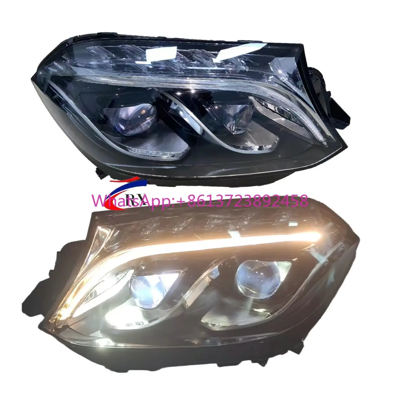 

High Quality LED Headlights Suitable for 2016-2019 Mercedes Benz GLS X166 W166 Automotive Parts Automotive Lighting System