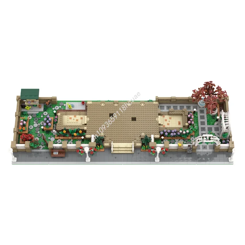 MOC Modulare Personalizzato Il Giardino Botanico - 21353 Espansione Street View Modello Building Block Assemblaggio Creativo Mattoni Giocattolo Presente