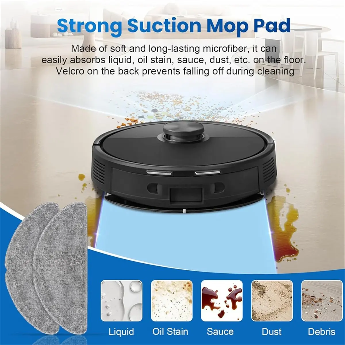 

(A25M) 28 шт. запасных частей для робота-пылесоса Roborock Q7 M5+ / Q7 L5+, комплект аксессуаров