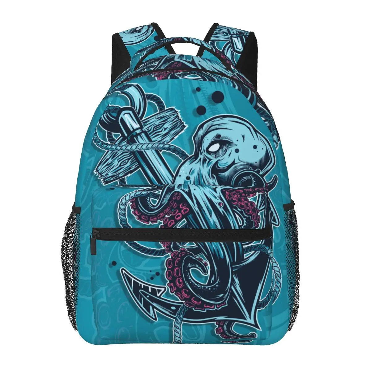 

Atlantic Octopus Print Backpack School Bags Casual for Teenager Girls Shoulder Bag Travel Bags