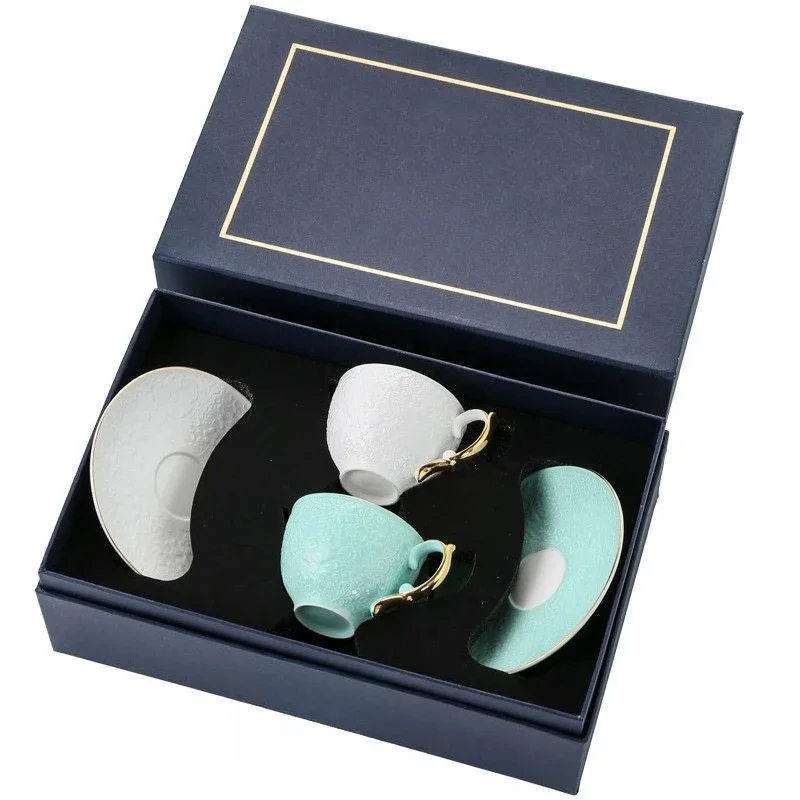 Coffee cup high-end exquisite souvenir cup high-end afternoon tea set